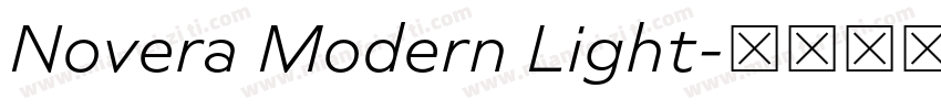 Novera Modern Light字体转换